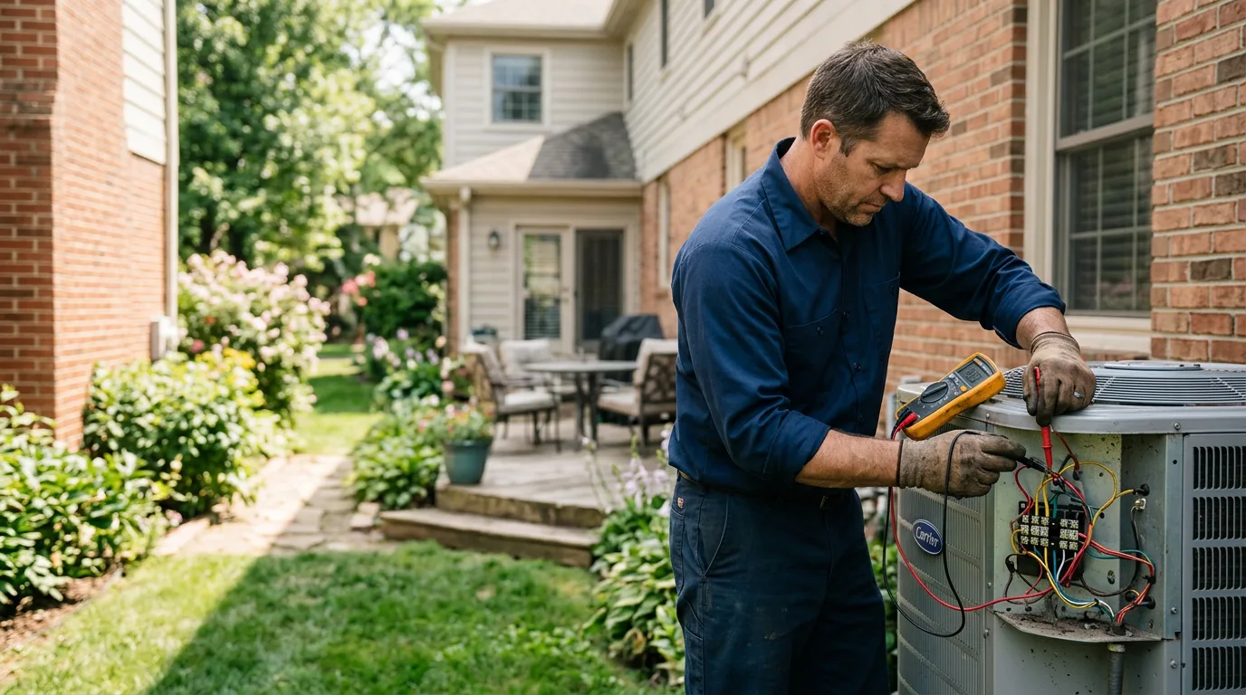 HVAC technician working near Gayville, SD